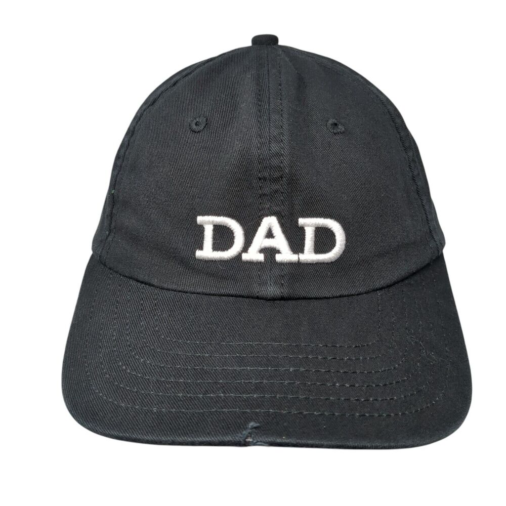 Dad Slideback Baseball Cap Black One Size Adjustable Embroidered Open Road